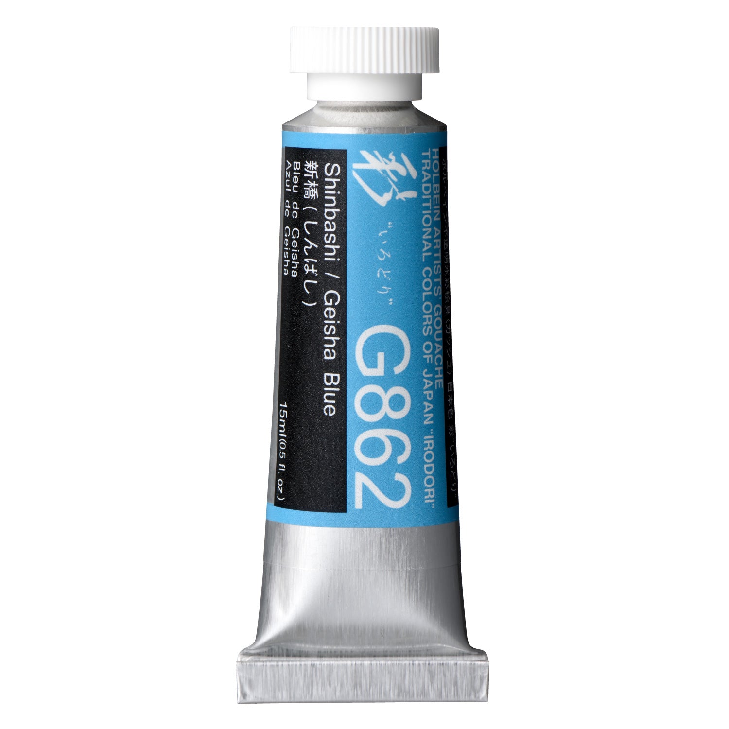 Holbein Artist Gouache Irodori G862 Geisha Blue 15ml