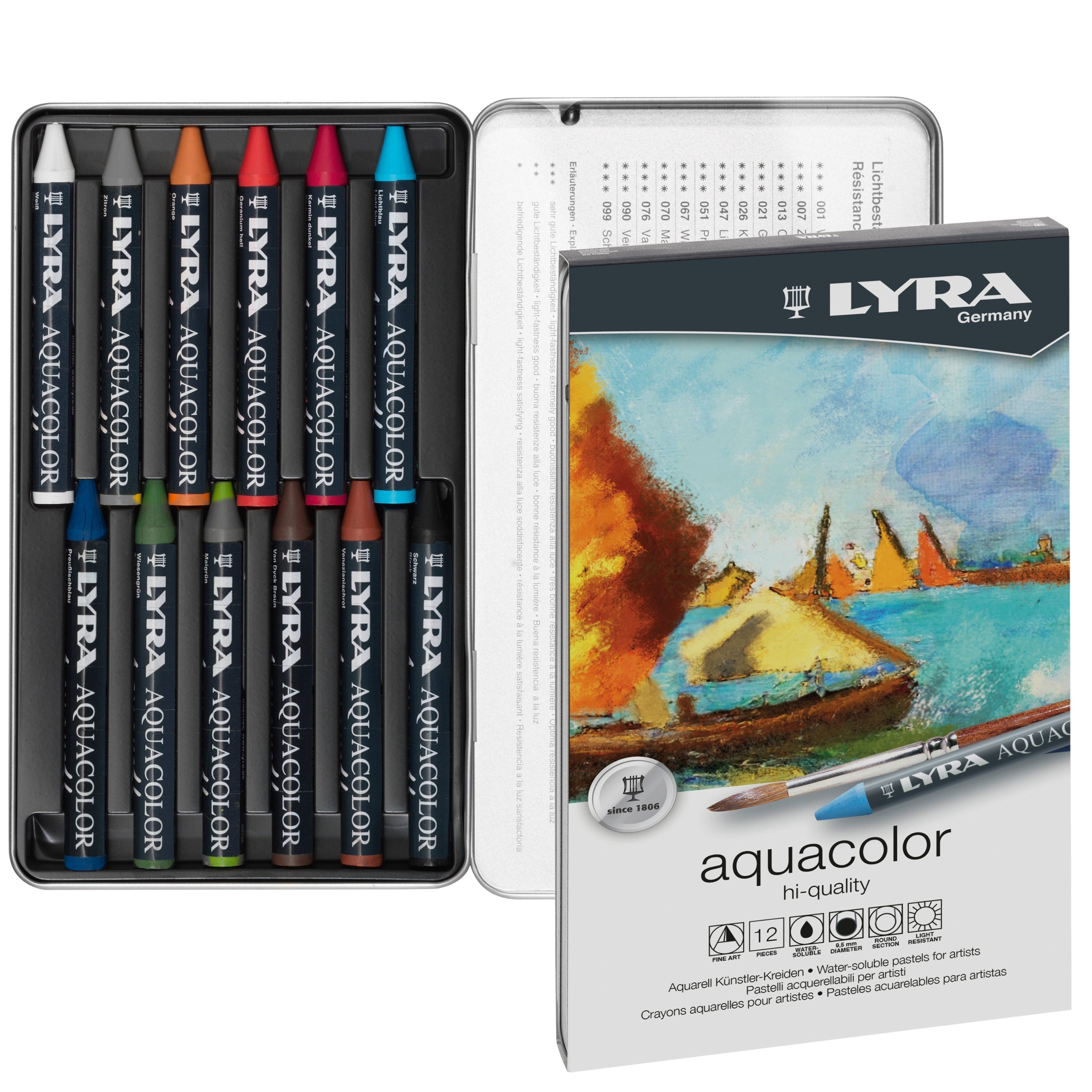 Lyra Aquacolor Wax Crayons Sets