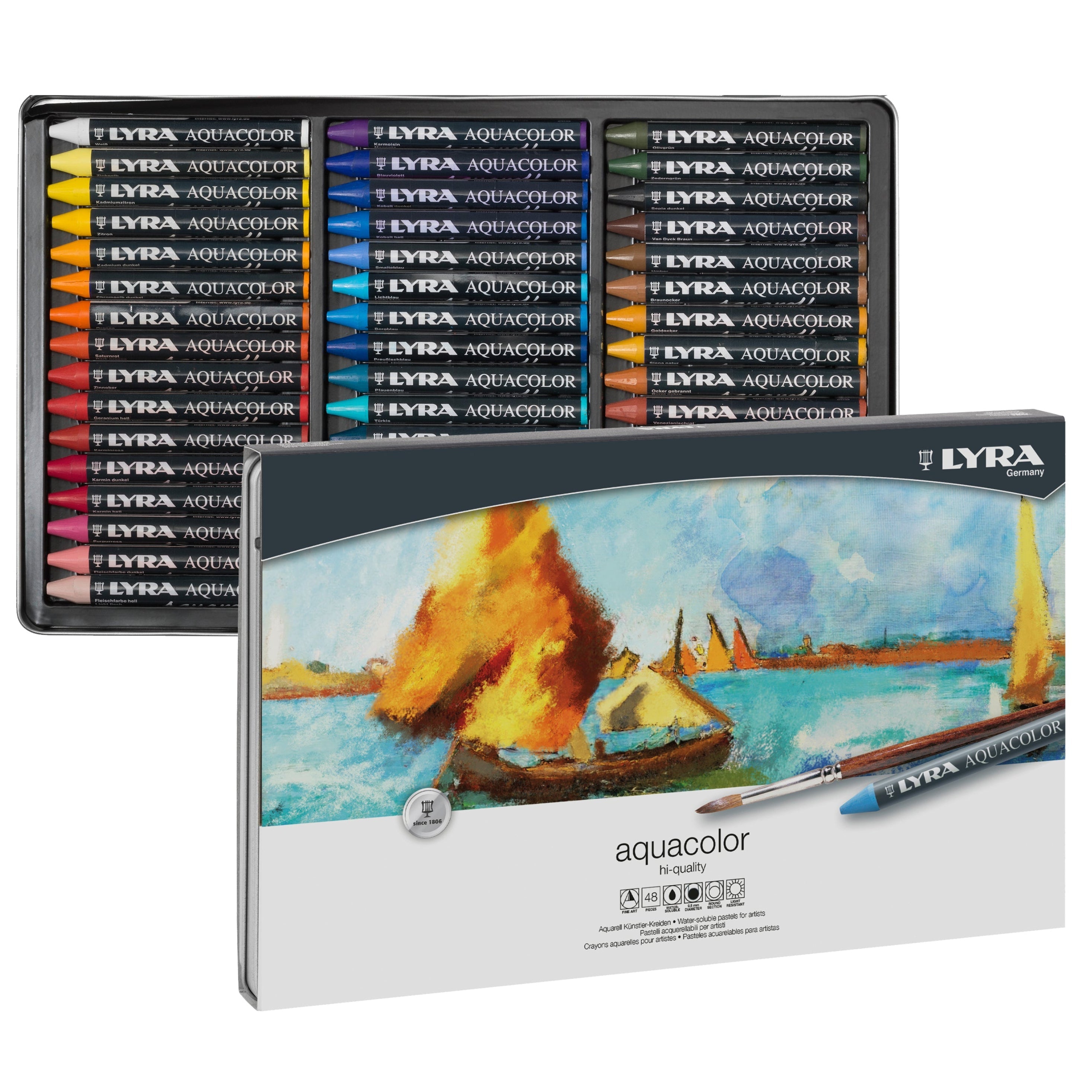 Lyra Aquacolor Wax Crayons Sets