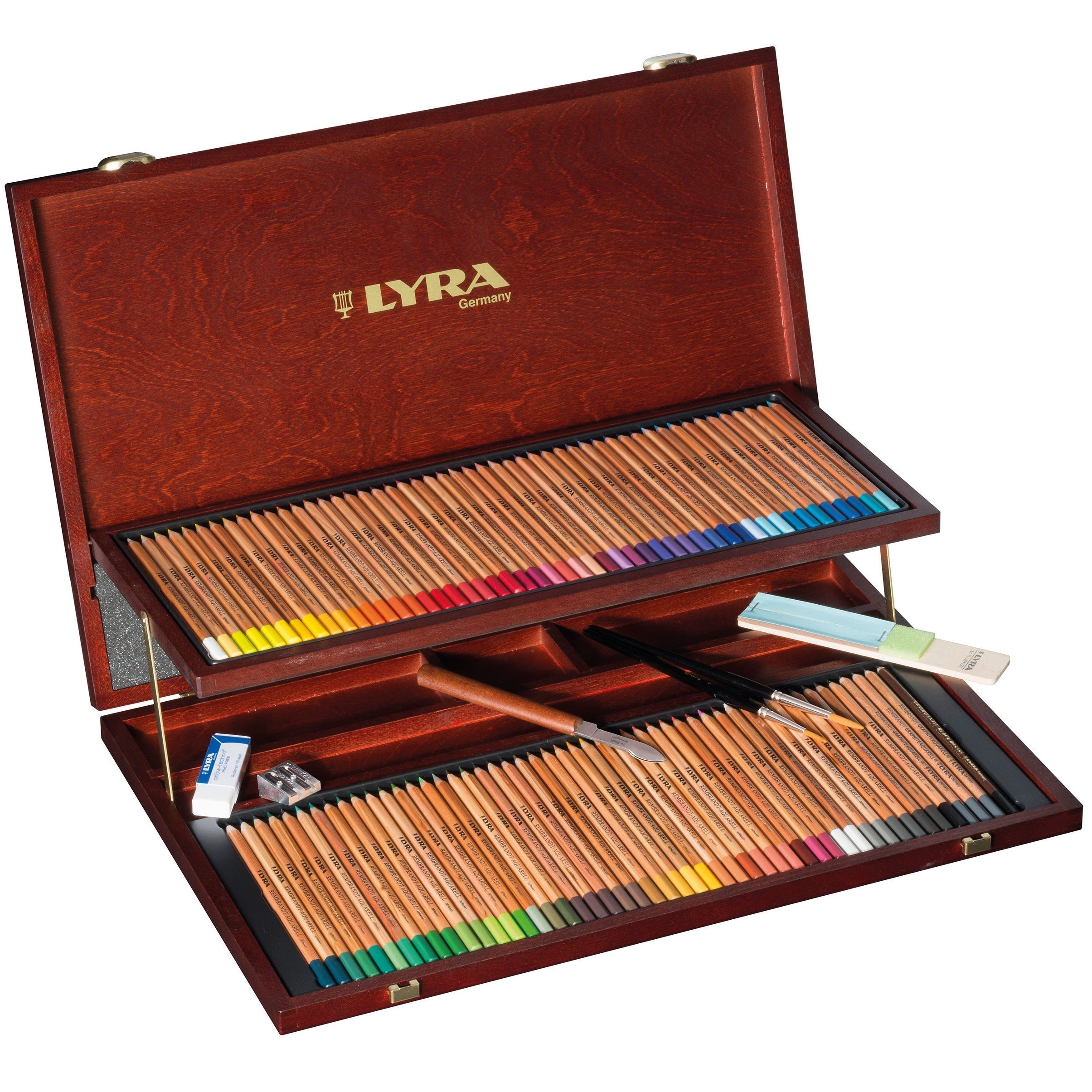 Lyra Rembrandt Aquarell Wooden Atelier Box