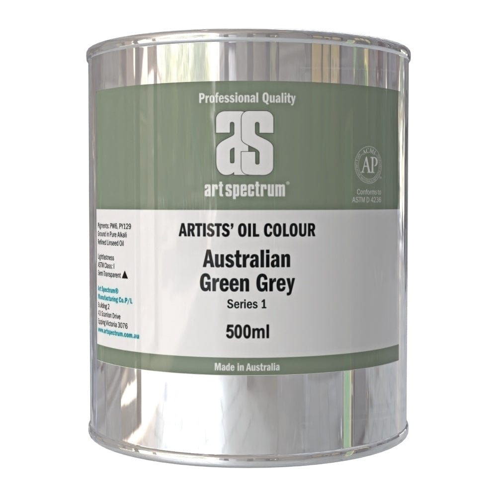 ART SPECTRUM OILS ART SPECTRUM 500ml Art Spectrum Australian Green Grey