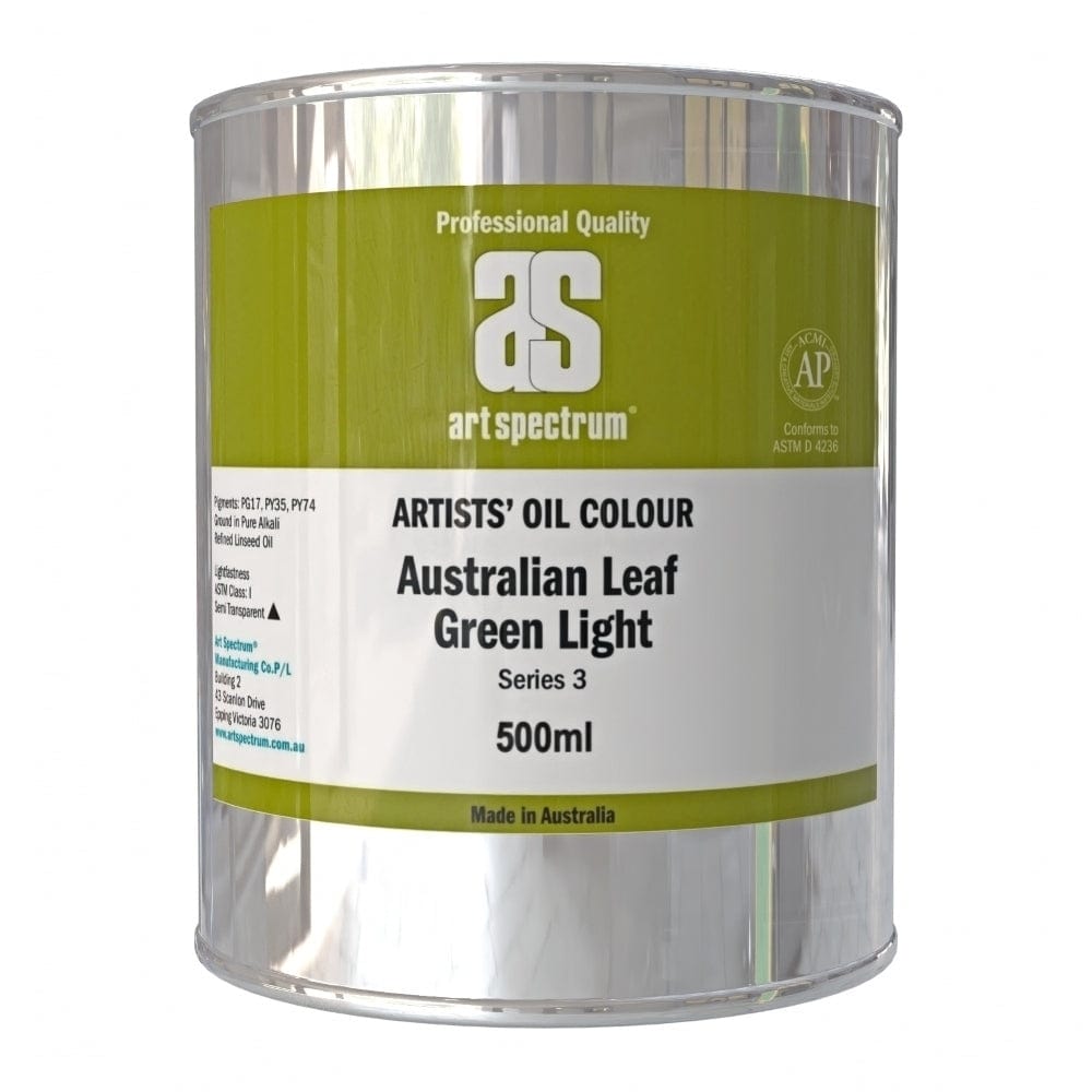 ART SPECTRUM OILS ART SPECTRUM 500ml Art Spectrum Australian Leaf Green Light