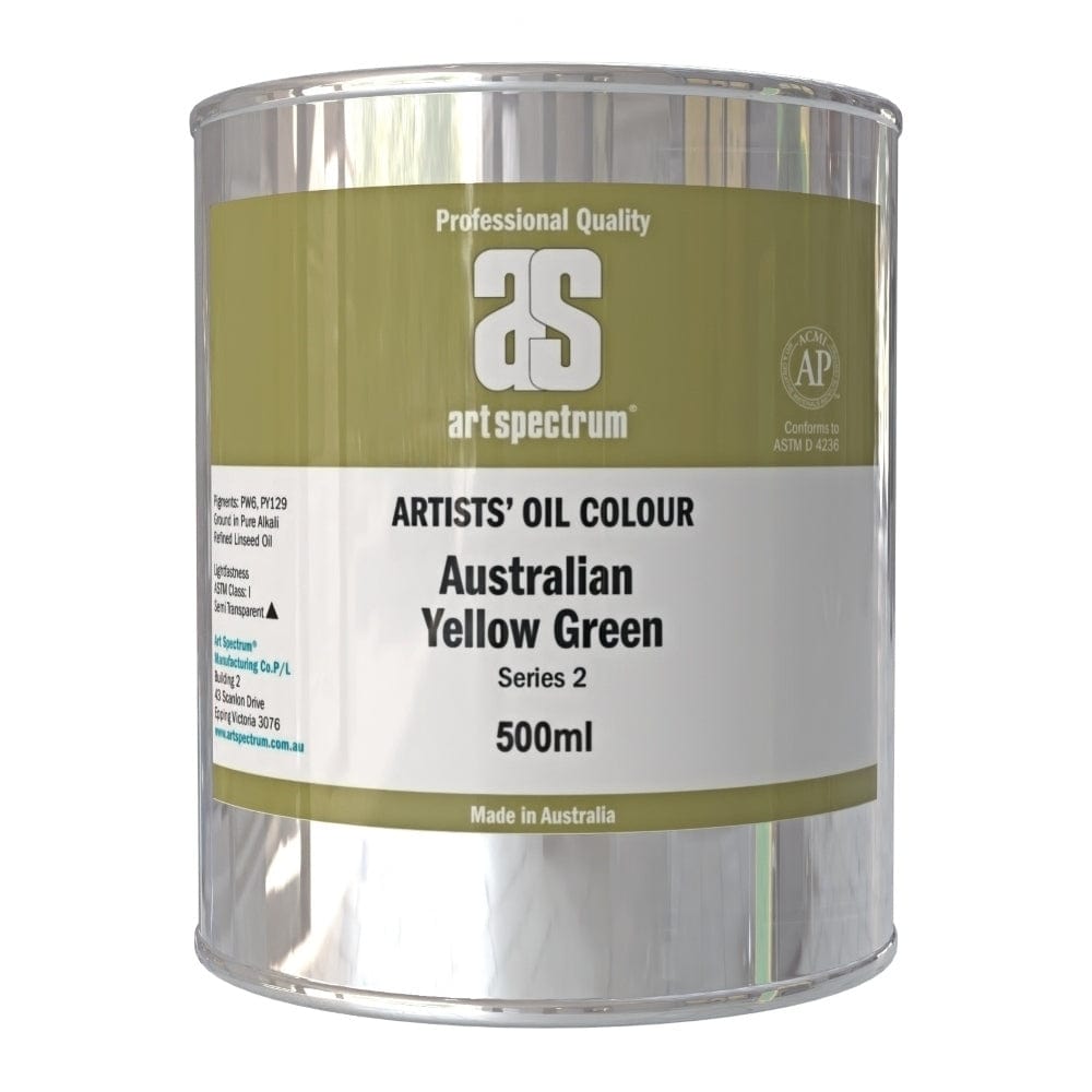 ART SPECTRUM OILS ART SPECTRUM 500ml Art Spectrum Australian Yellow Green
