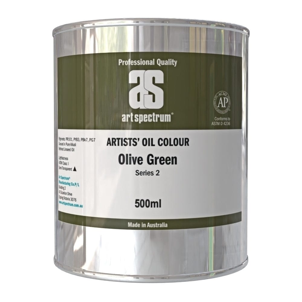 ART SPECTRUM OILS ART SPECTRUM 500ml Art Spectrum Olive Green