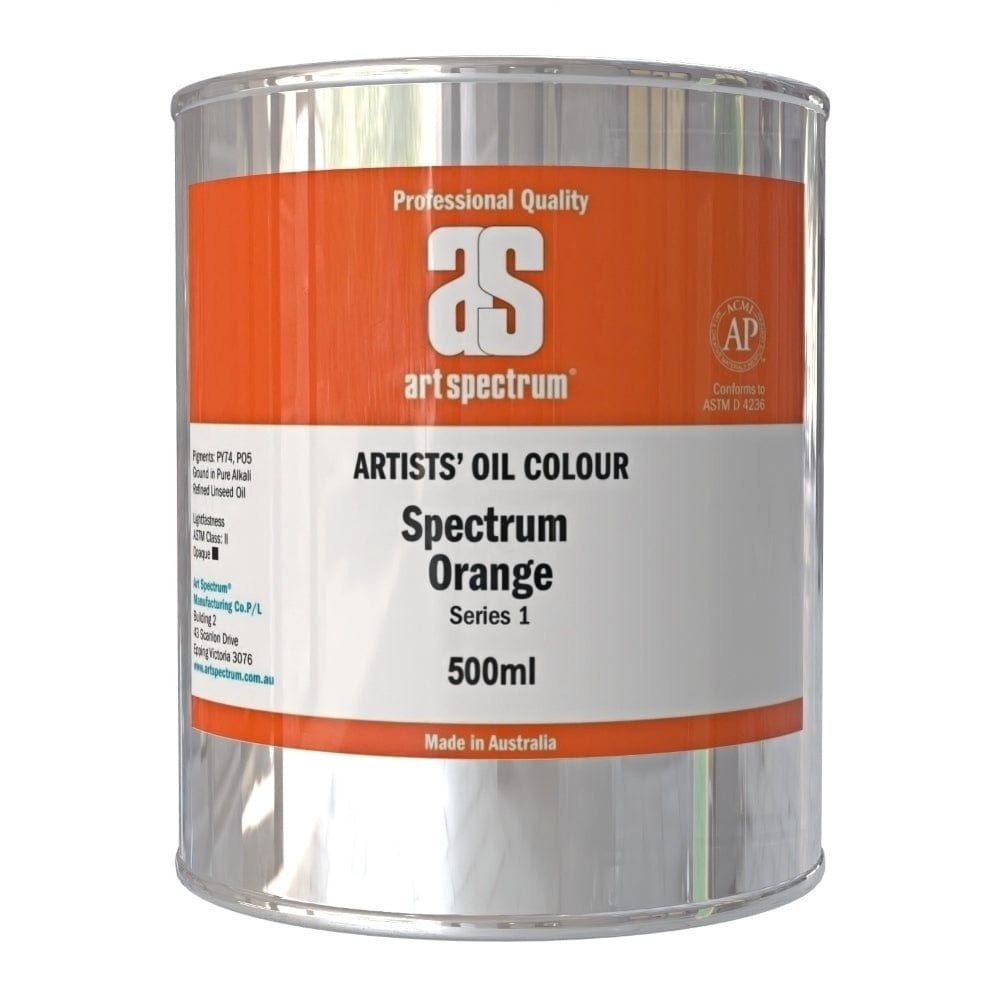 ART SPECTRUM OILS ART SPECTRUM 500ml Art Spectrum - Spectrum Orange