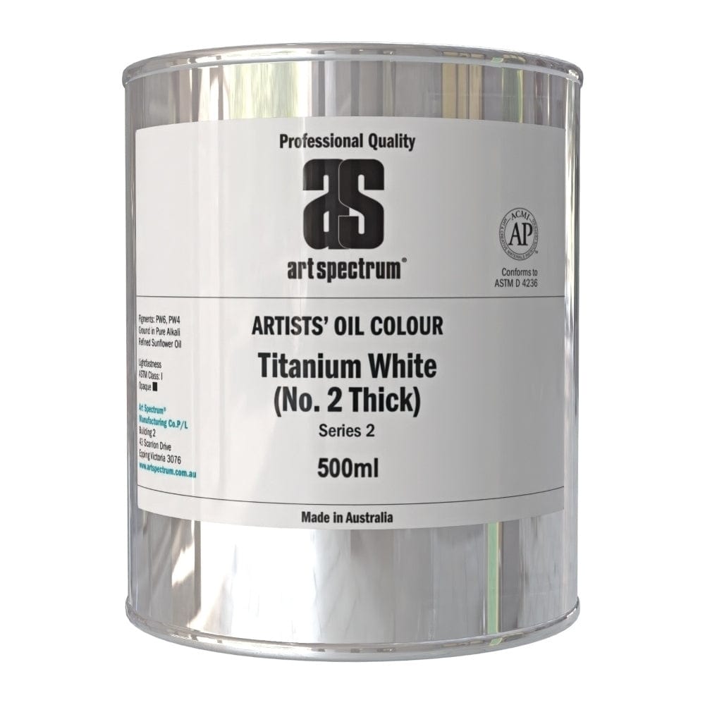 ART SPECTRUM OILS ART SPECTRUM 500ml Art Spectrum Titanium White No.2