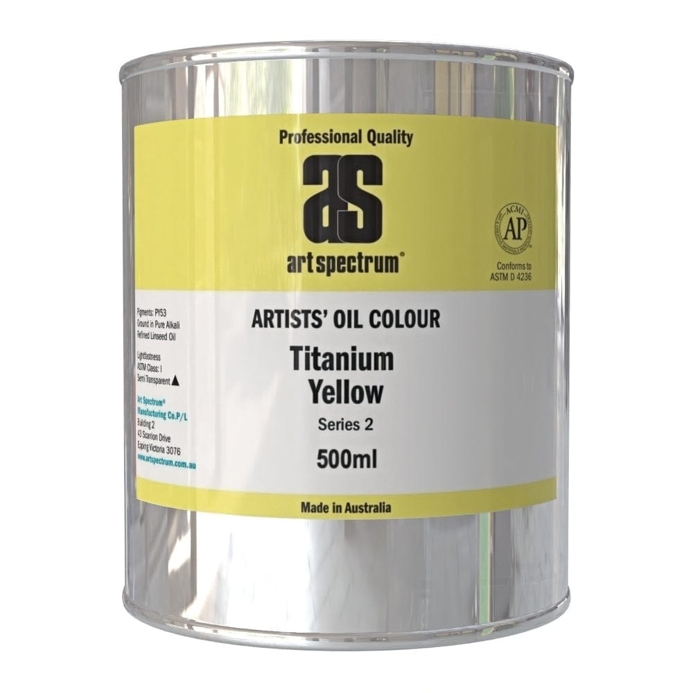 ART SPECTRUM OILS ART SPECTRUM 500ml Art Spectrum Titanium Yellow