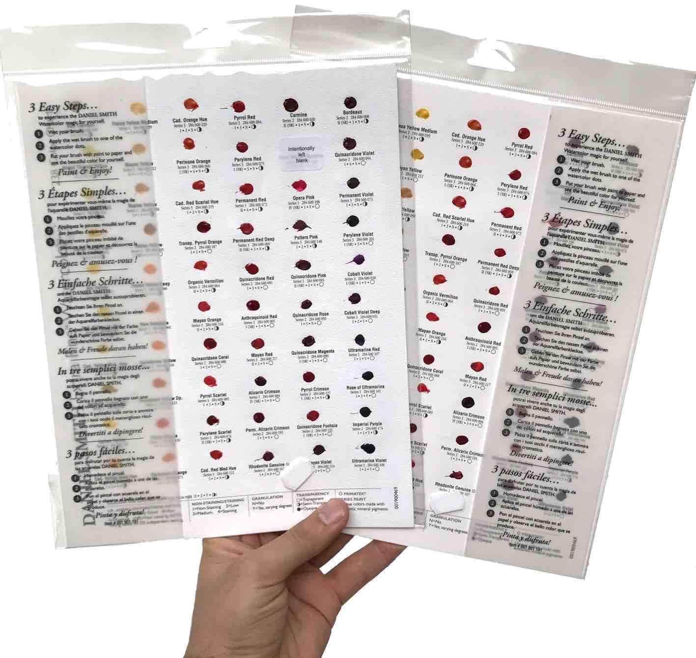 DANIEL SMITH DOT CARDS DANIEL SMITH 66 Daniel Smith Paint It Dot Card