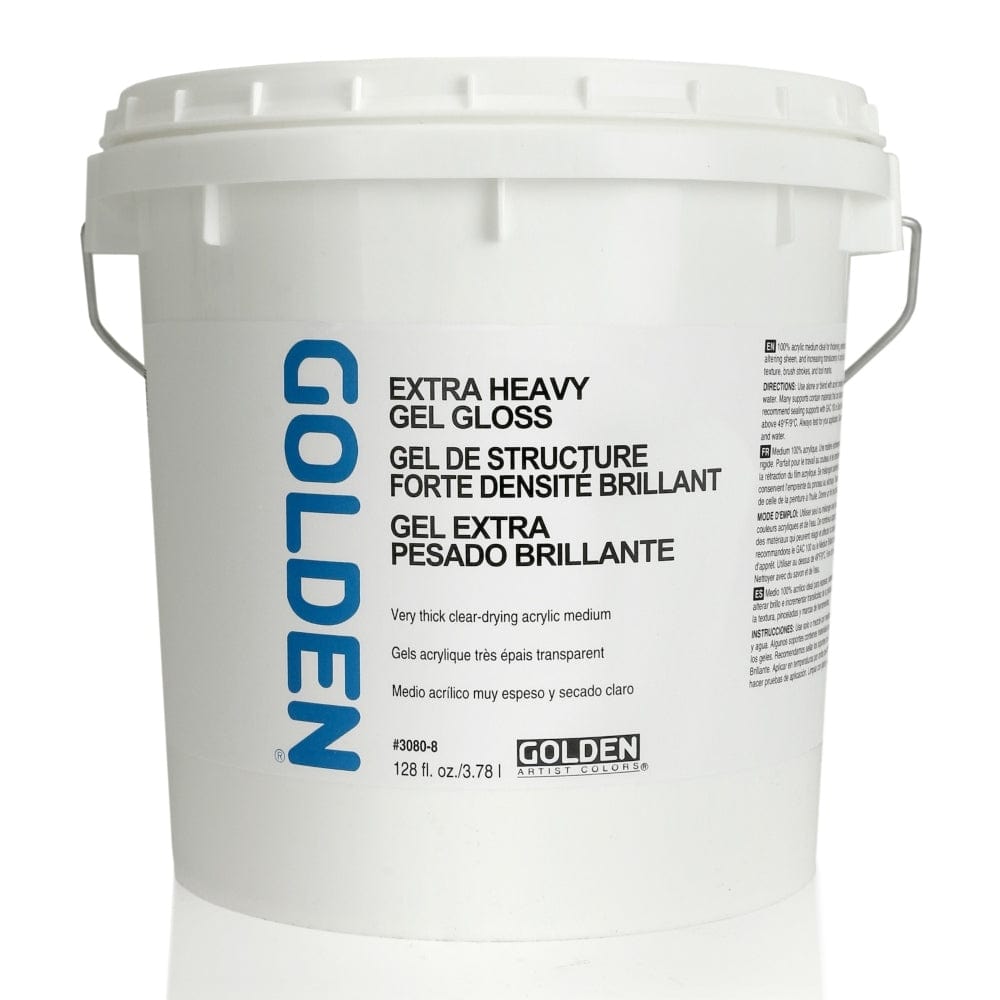 GOLDEN MEDIUMS GOLDEN 3.78 Litre (Discontinued) Golden Acrylic Extra Heavy Gel (Gloss)