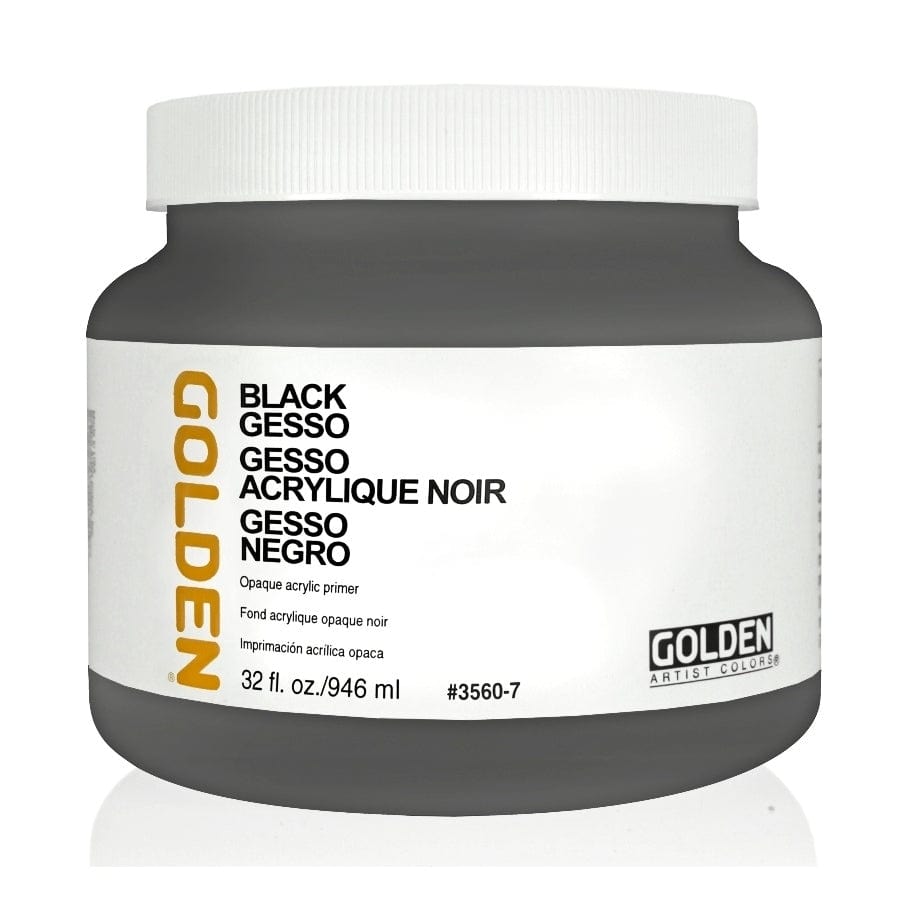 GOLDEN GROUNDS GOLDEN 946ml Golden Black Gesso