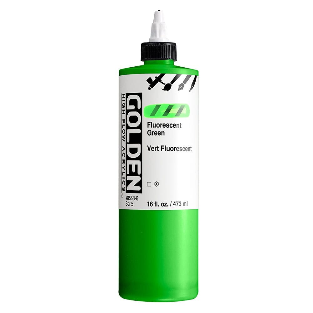 GOLDEN HIGH FLOW GOLDEN 473ml Golden HIGH FLOW Fluorescent Green