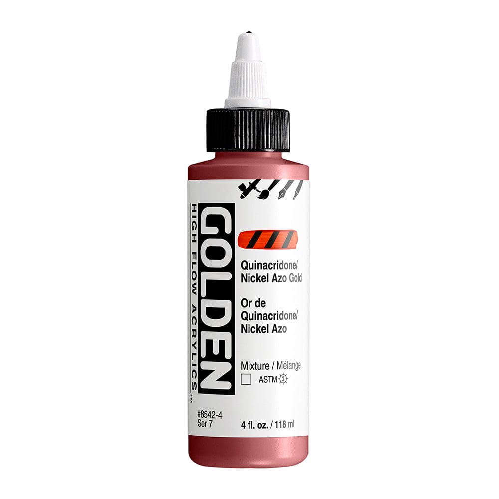 GOLDEN HIGH FLOW GOLDEN 118ml Golden HIGH FLOW Quinacridone/Nickel Azo Gold - Discontinued