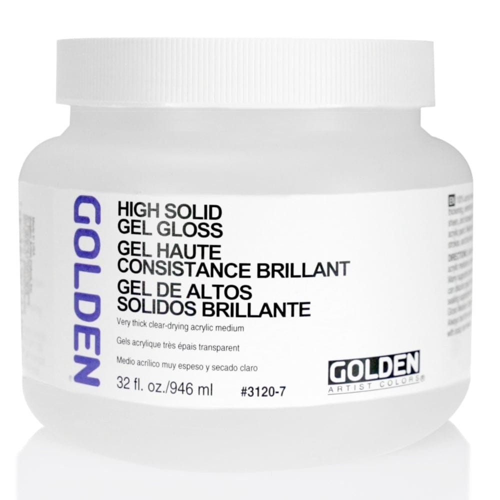 GOLDEN MEDIUMS GOLDEN 946ml Golden High Solid Gel Medium (Gloss)