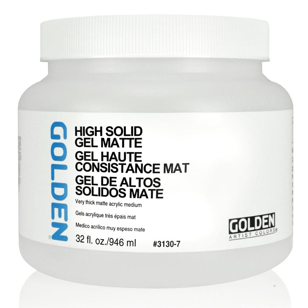 GOLDEN MEDIUMS GOLDEN 946ml Golden High Solid Matte Gel Medium