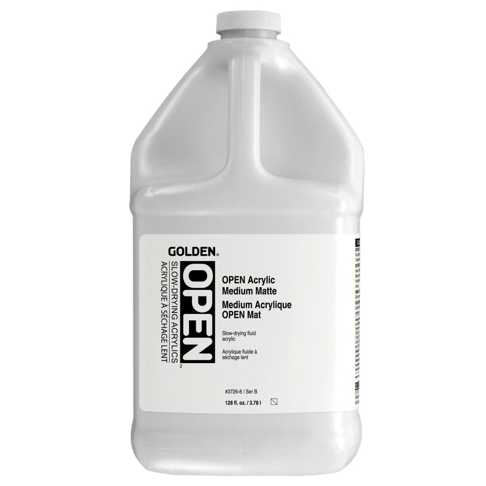 GOLDEN MEDIUMS GOLDEN 3.78 Litre Golden OPEN Acrylic Medium (Matte)