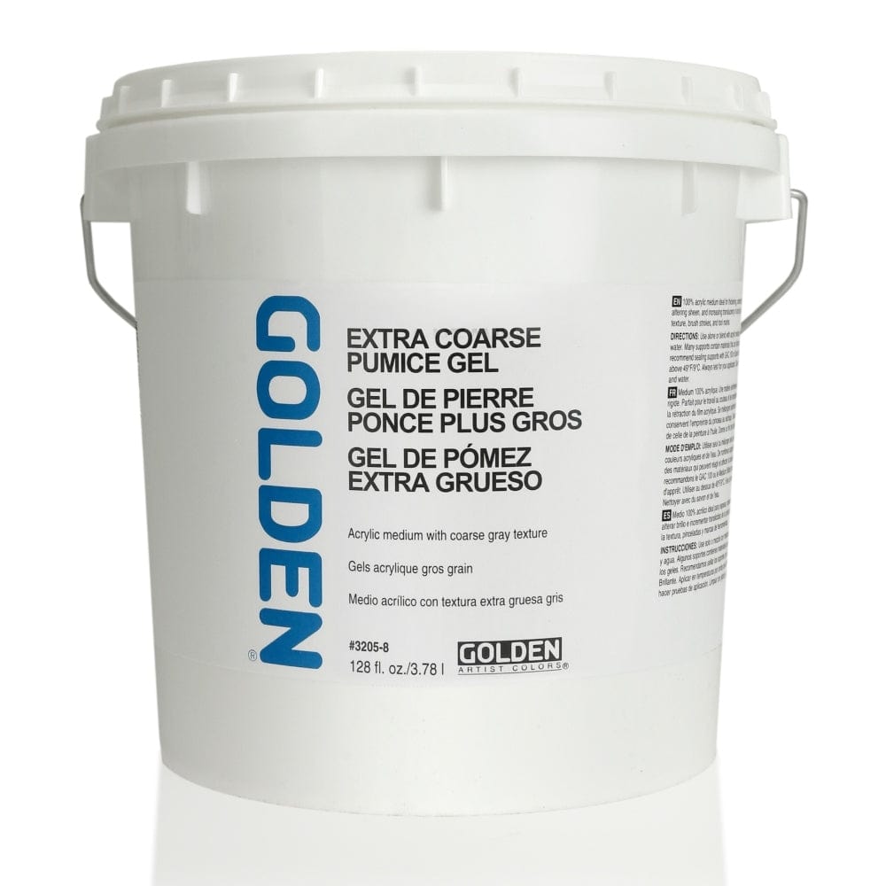 GOLDEN MEDIUMS GOLDEN 3.78 Litre Golden Pumice Gel Extra Coarse Texture Medium