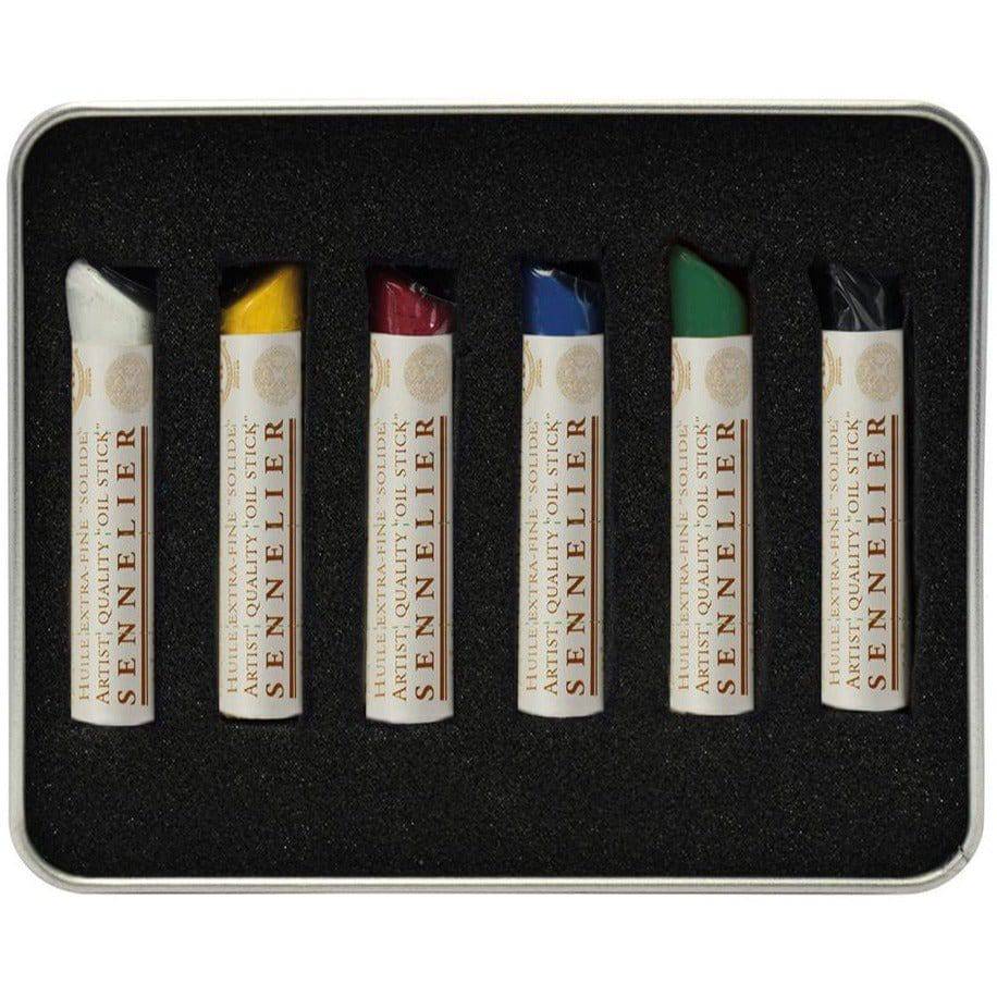 SENNELIER OIL STICKS SENNELIER Sennelier Test Pack with 6 Mini Paint Sticks