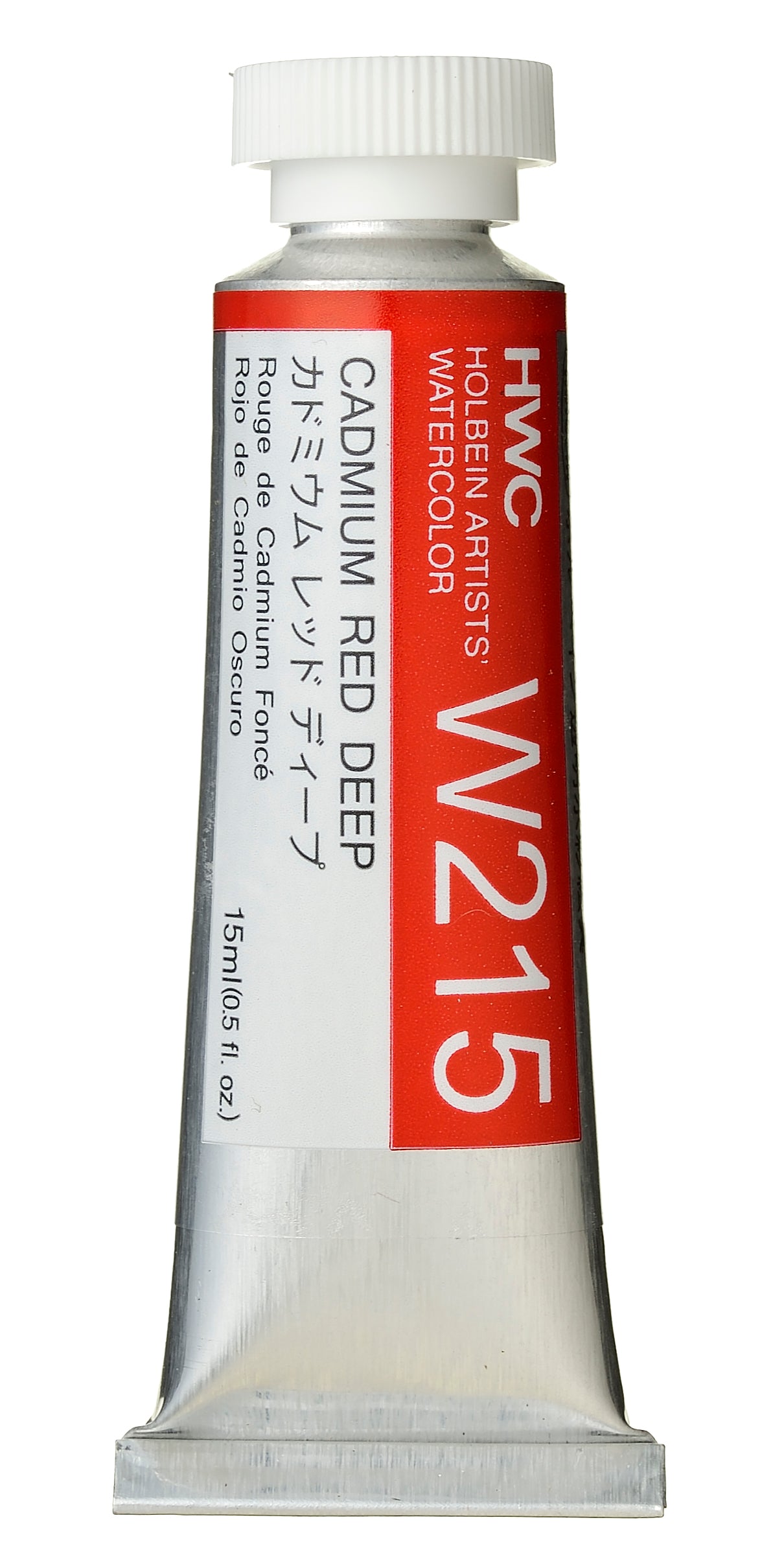Holbein Watercolour 15ml W215 Cadmium Red Deep
