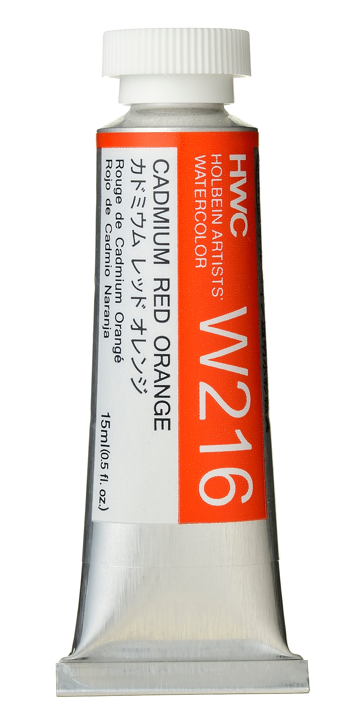 Holbein Watercolour 15ml W216 Cadmium Red Orange