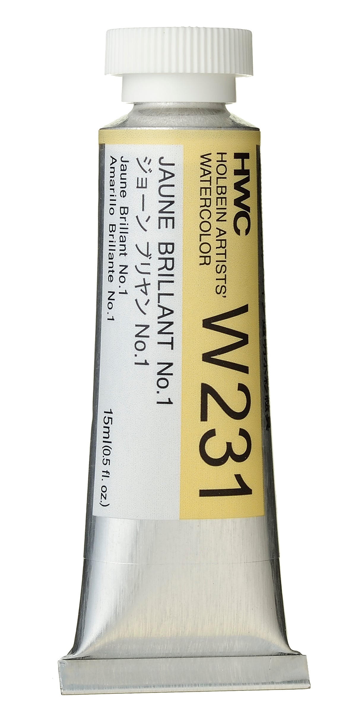 Holbein Watercolour 15ml W231 Jaune Brilliant No.1