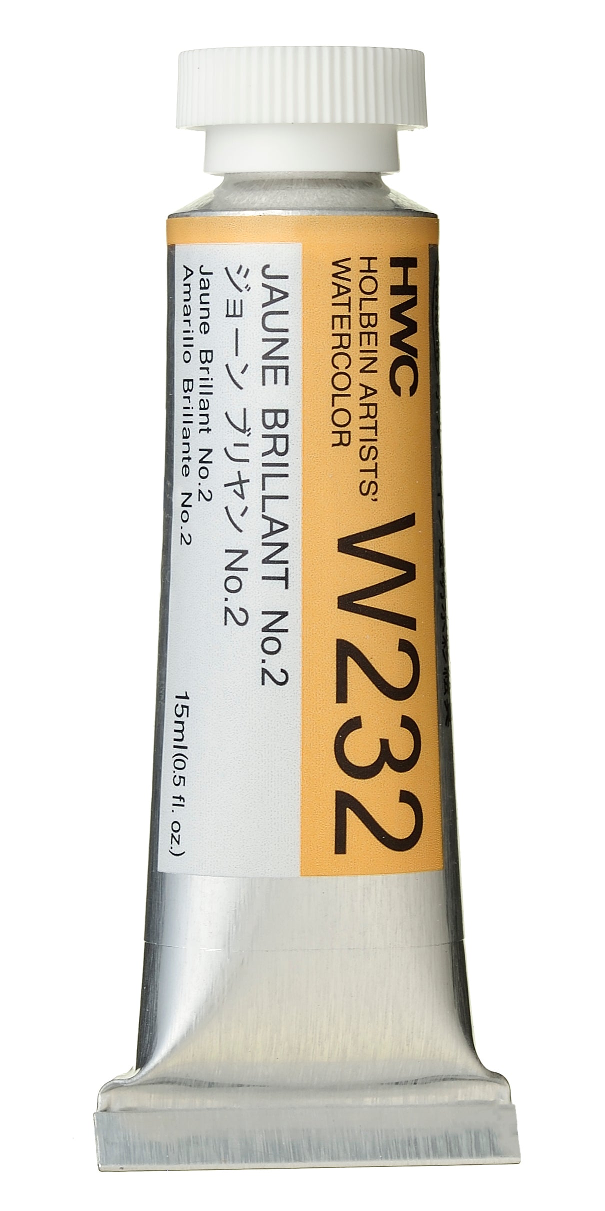 Holbein Watercolour 15ml W232 Jaune Brilliant No.2