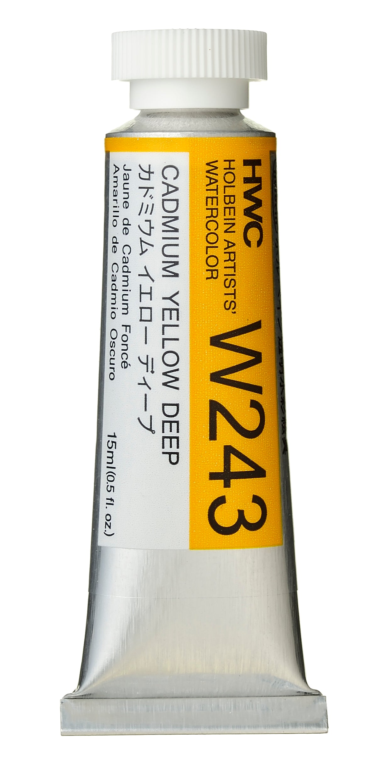 Holbein Watercolour 15ml W243 Cadmium Yellow Deep
