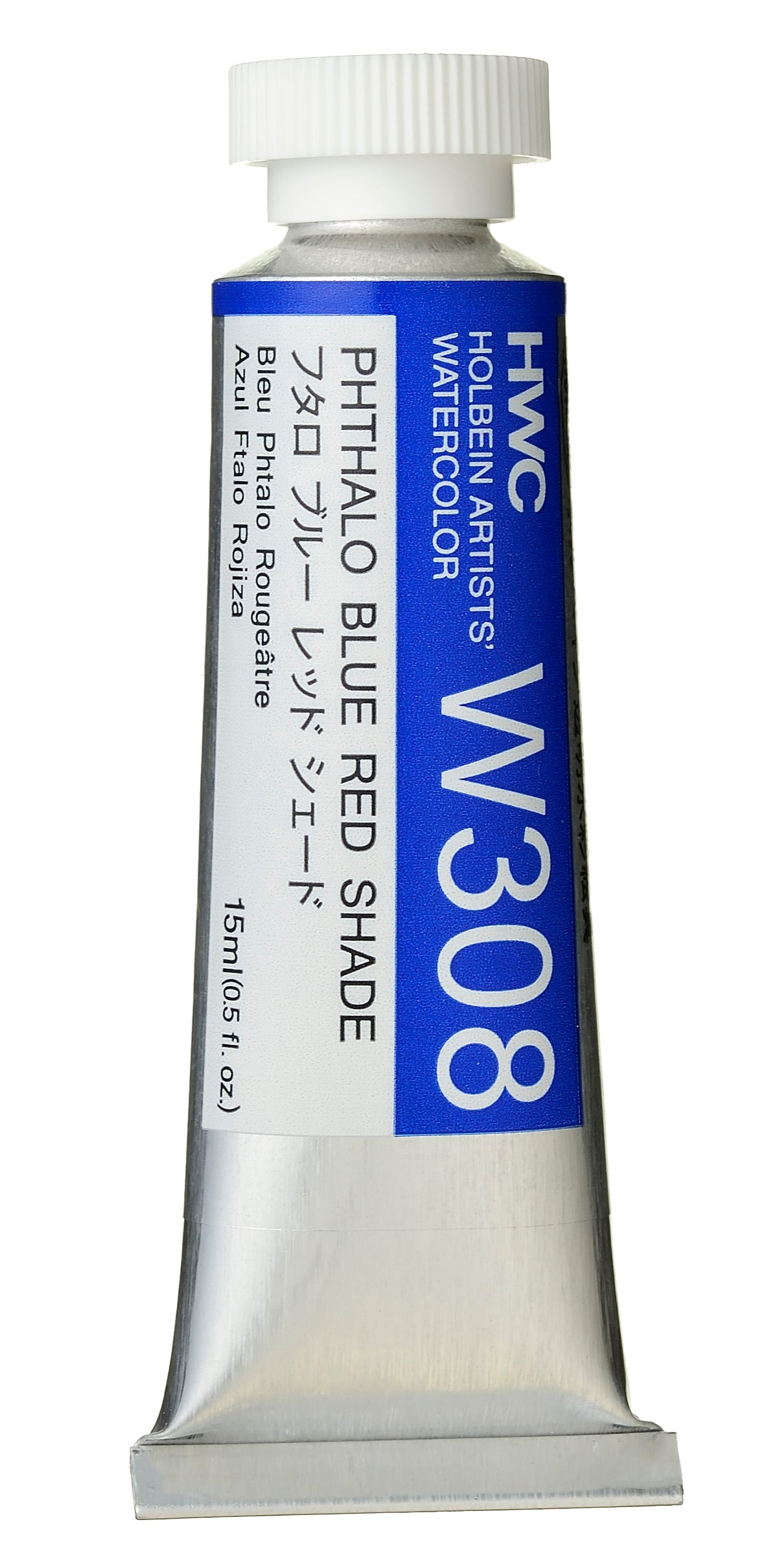 Holbein Watercolour 15ml W308 Phthalo Blue Red Shade