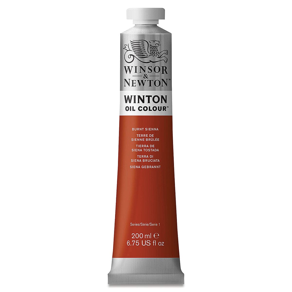 WINSOR & NEWTON WINTON WINSOR & NEWTON 200ml Winton Oils Burnt Sienna 074