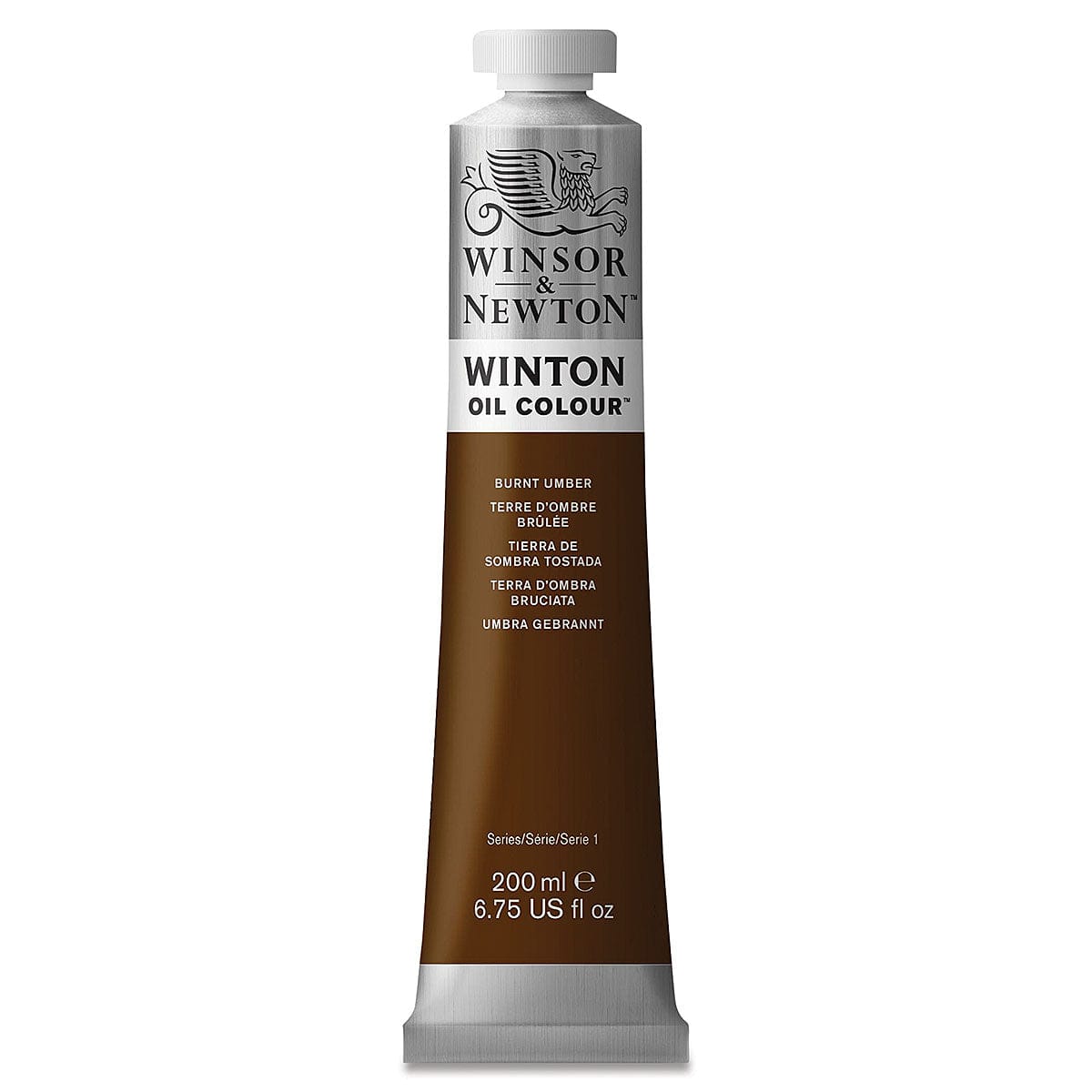 WINSOR & NEWTON WINTON WINSOR & NEWTON 200ml Winton Oils Burnt Umber 076