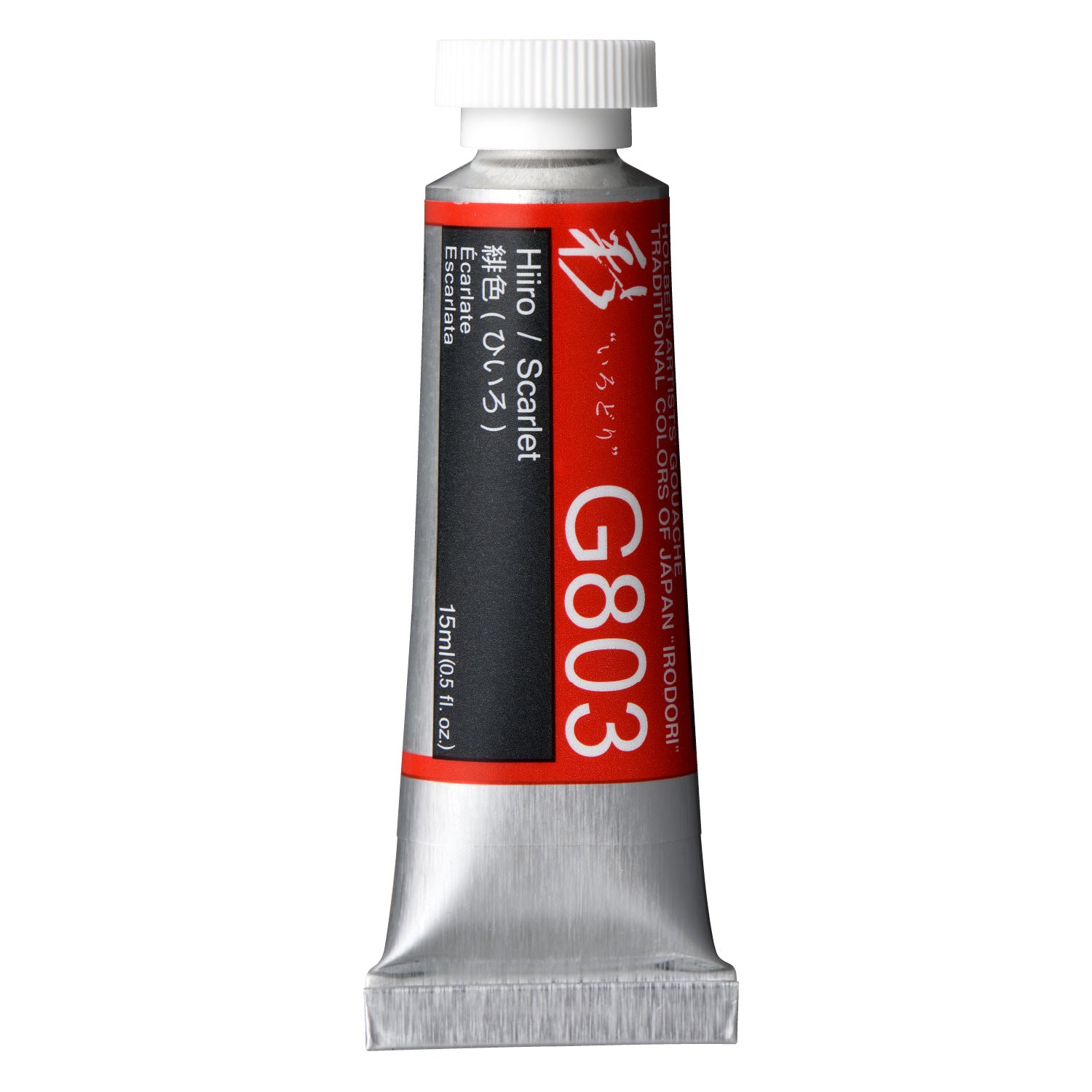 Holbein Artist Gouache Irodori G803 Scarlet 15ml
