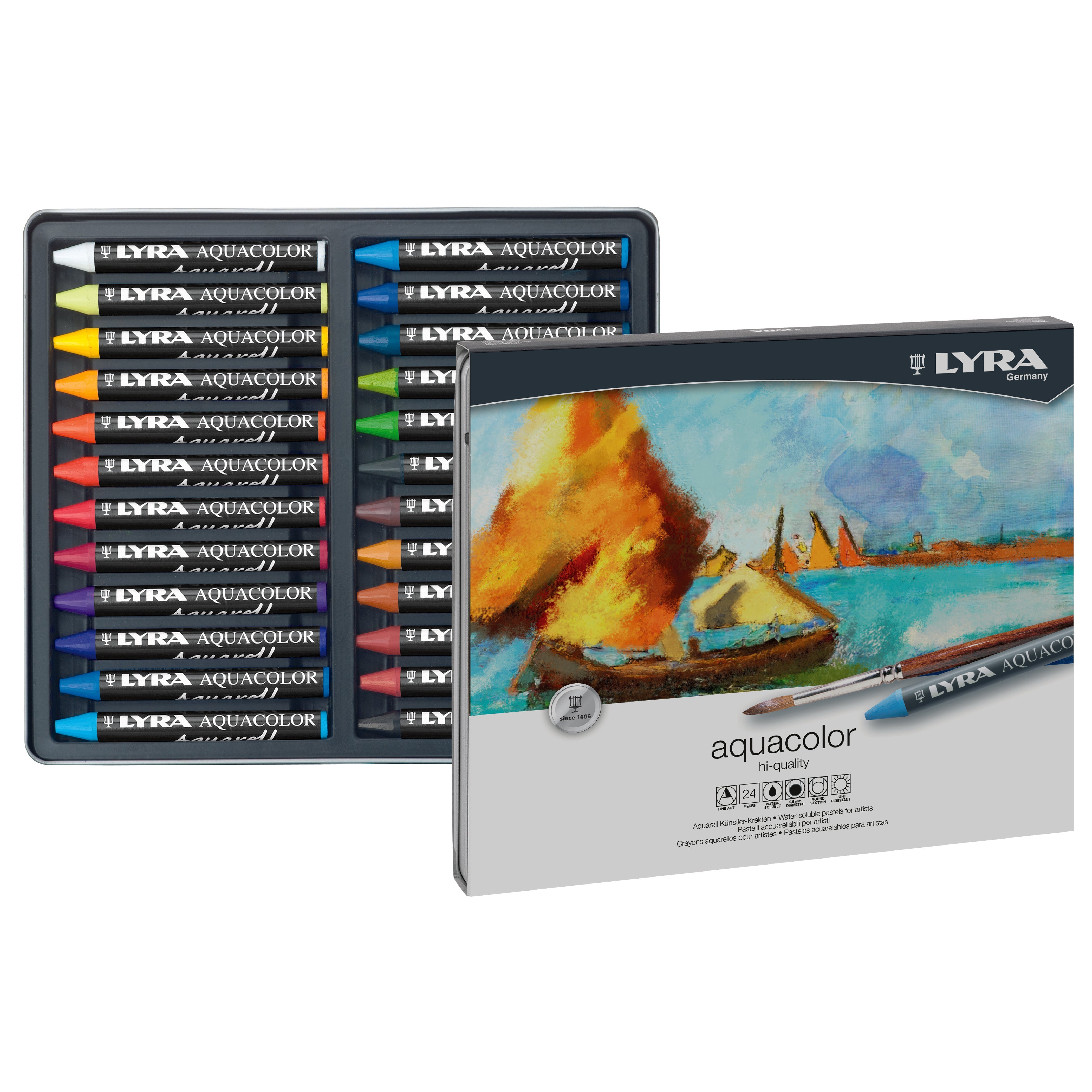 Lyra Aquacolor Wax Crayons Sets