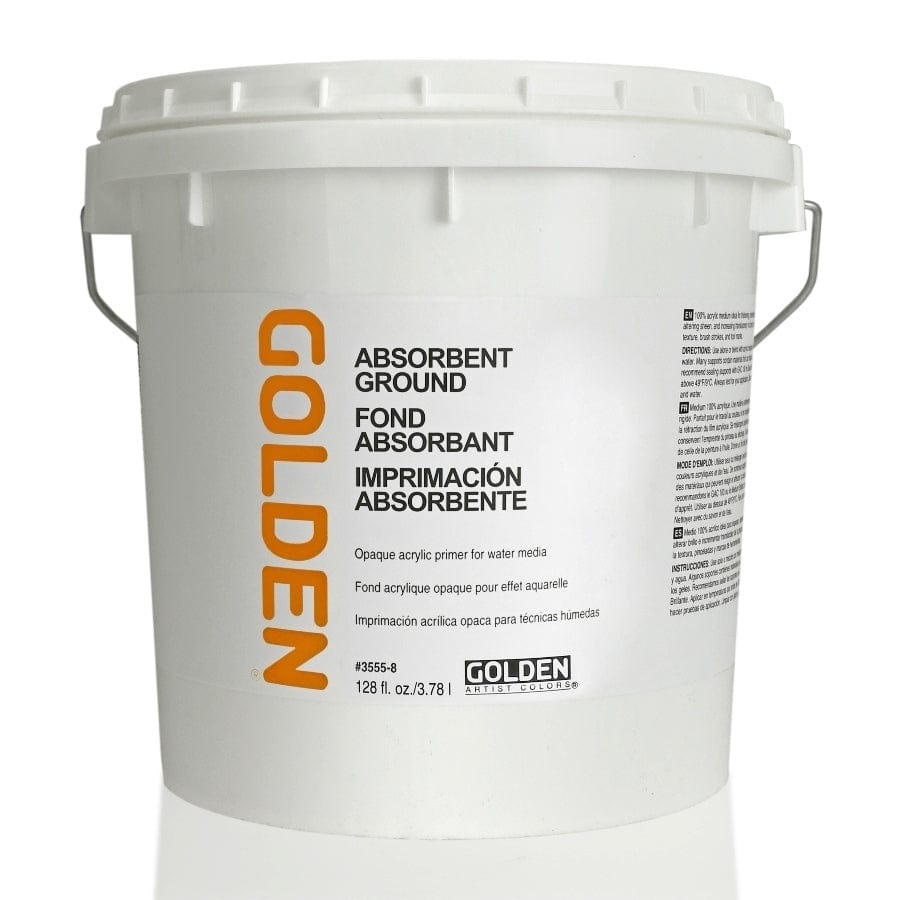 GOLDEN GROUNDS GOLDEN 3.78 Litre Absorbent Ground for Watercolour & Acrylic Painting