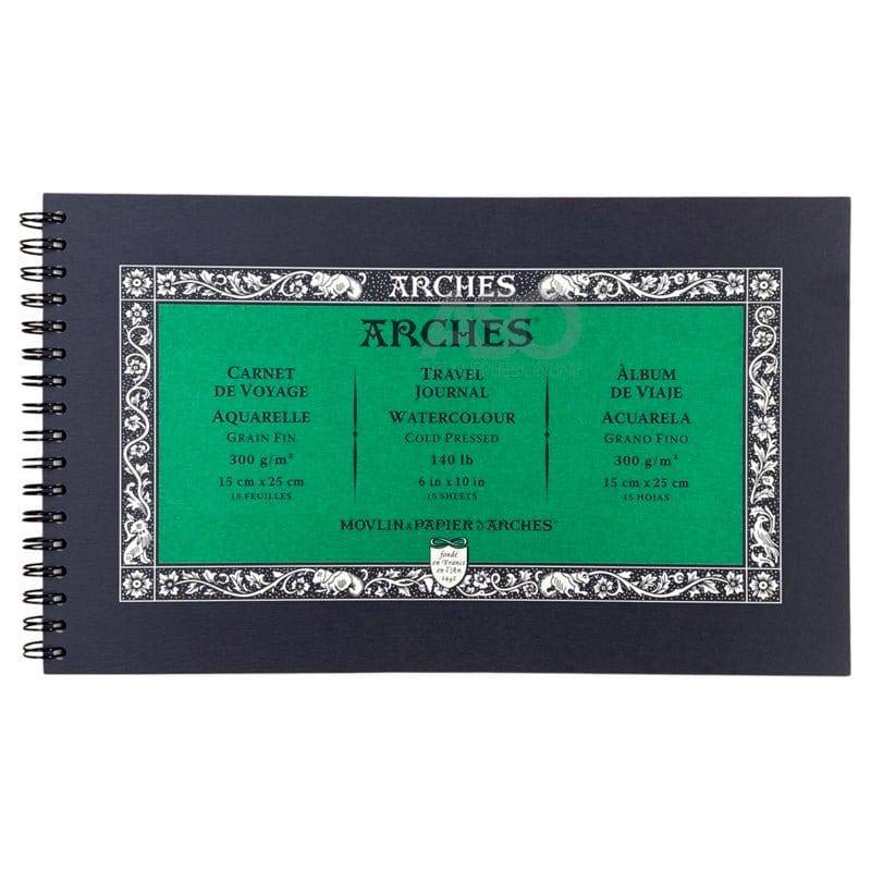 ARCHES PADS ARCHES Cold Pressed Arches Watercolour Pad 300gsm Travel Journal (15x25cm)