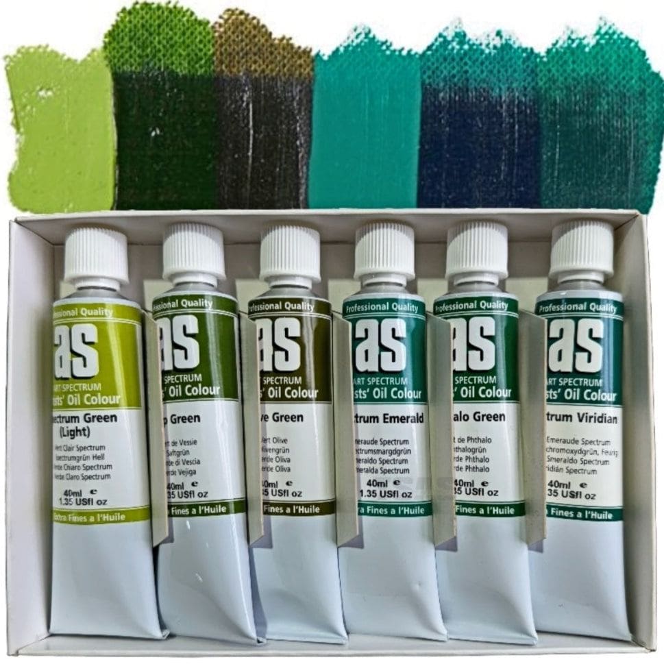 ART SPECTRUM OILS ART SPECTRUM Art Spectrum® Artists’ Oil Set 6x Greens