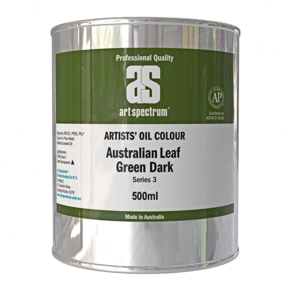 ART SPECTRUM OILS ART SPECTRUM 500ml Art Spectrum Australian Leaf Green Dark