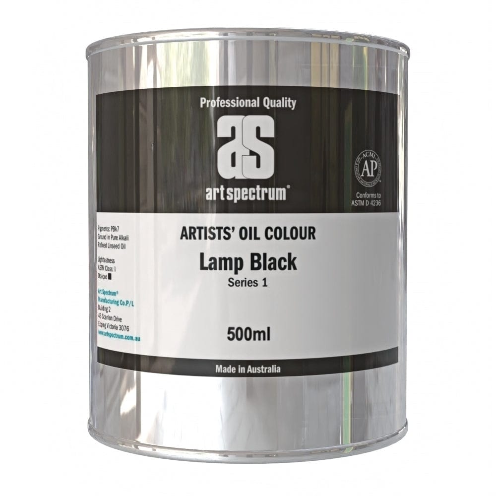 ART SPECTRUM OILS ART SPECTRUM 500ml Art Spectrum Lamp Black