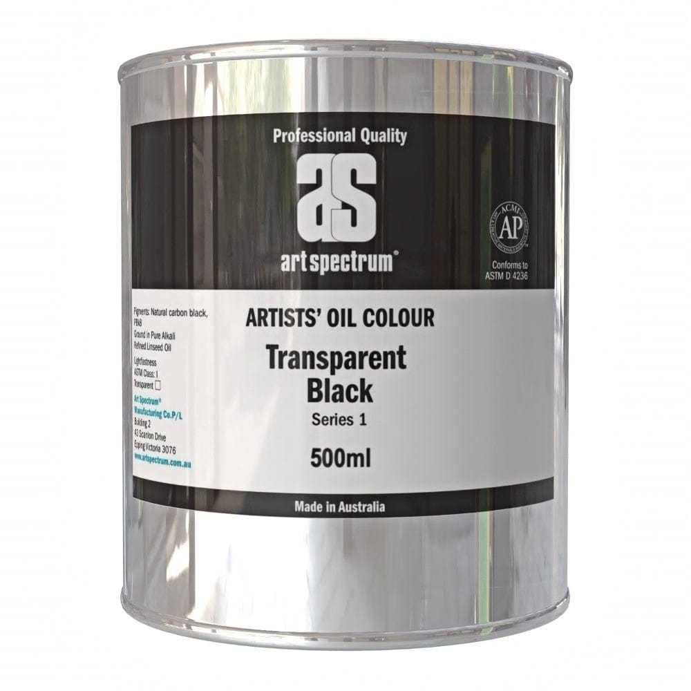 ART SPECTRUM OILS ART SPECTRUM 500ml Art Spectrum Transparent Black