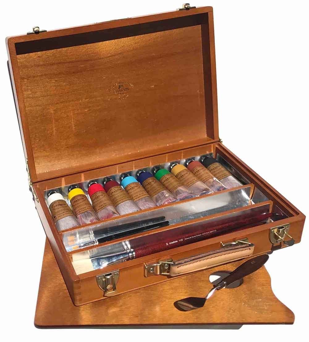 CHARVIN SETS CHARVIN Charvin Medium Wooden Box Extra Fine Oil Set
