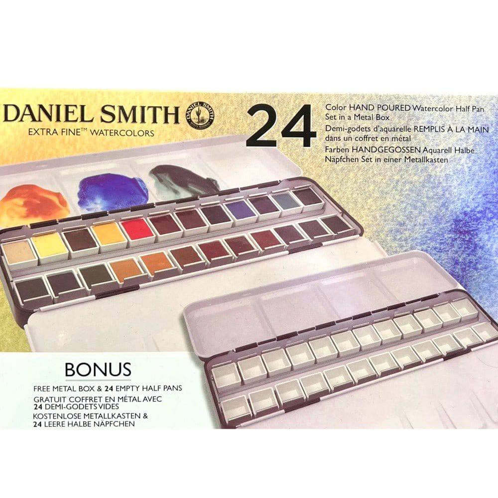DANIEL SMITH SETS DANIEL SMITH Daniel Smith 1/2 Pan 24 Set Metal Box