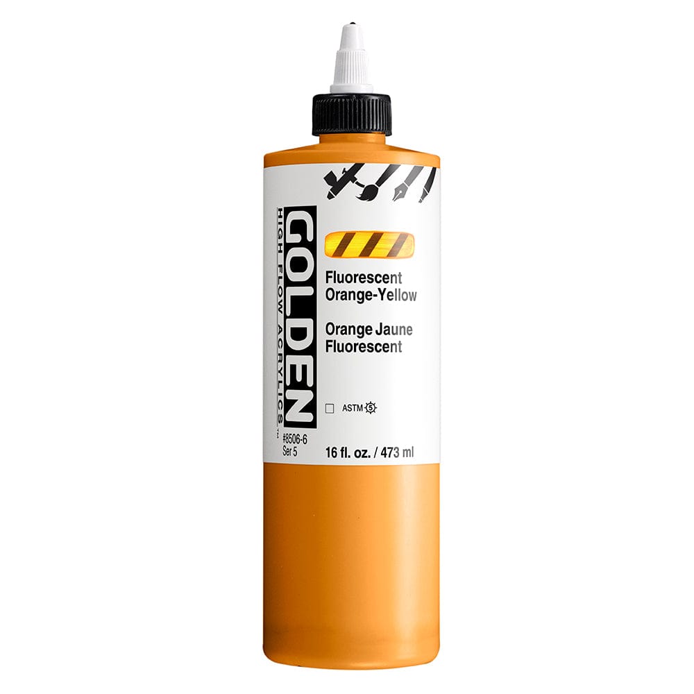 GOLDEN HIGH FLOW GOLDEN 473ml Golden HIGH FLOW Fluorescent Orange-Yellow