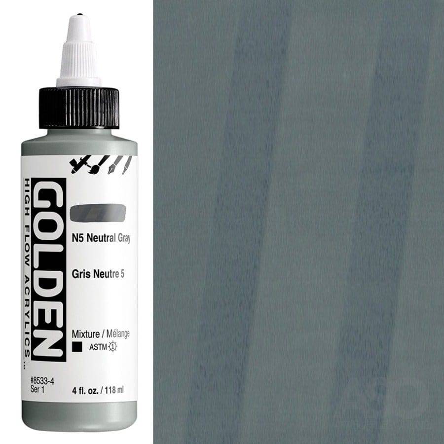Buy Golden HF Neutral Gray N5 - High Flow Acrylic Paint | Shop Now