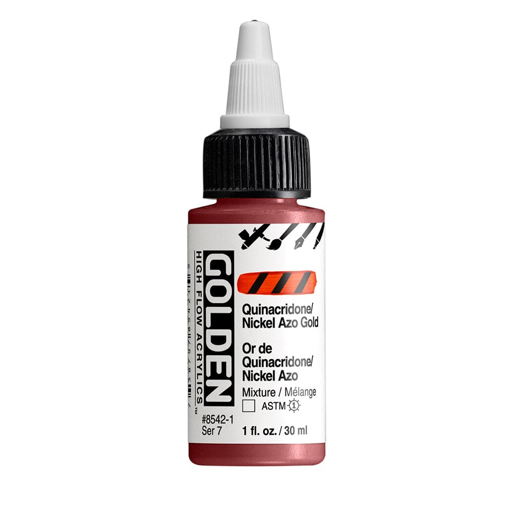 GOLDEN HIGH FLOW GOLDEN 30ml Golden HIGH FLOW Quinacridone/Nickel Azo Gold - Discontinued