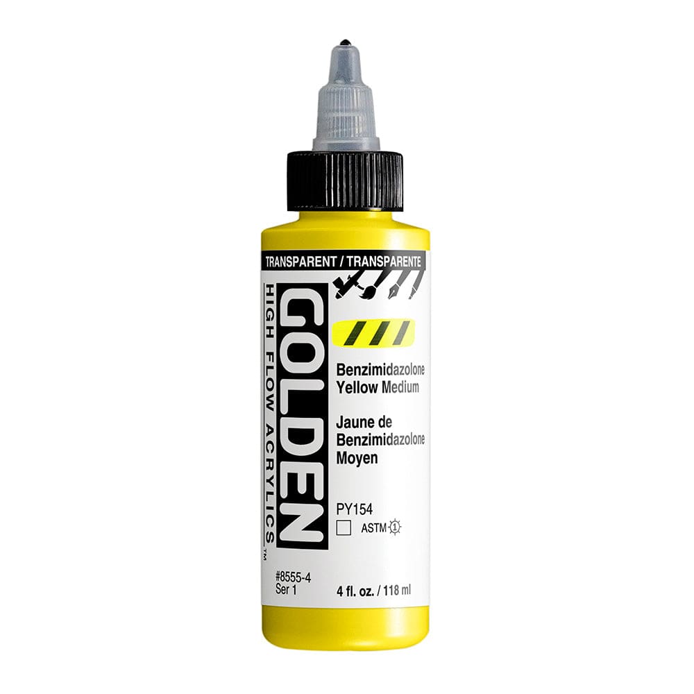 GOLDEN HIGH FLOW GOLDEN 118ml Golden HIGH FLOW Transparent Benzimidazolone Yellow Medium