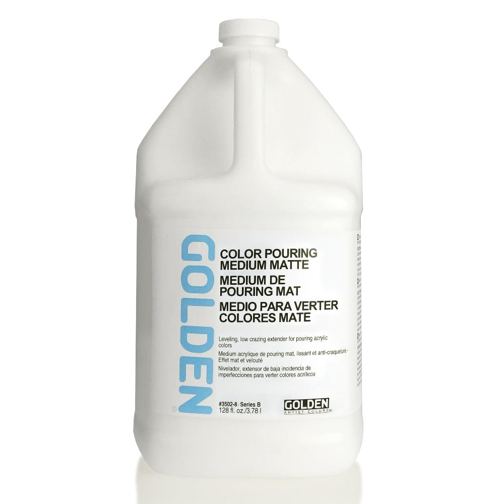 GOLDEN MEDIUMS GOLDEN 3.78 Litre Golden Matte Acrylic Pouring Medium