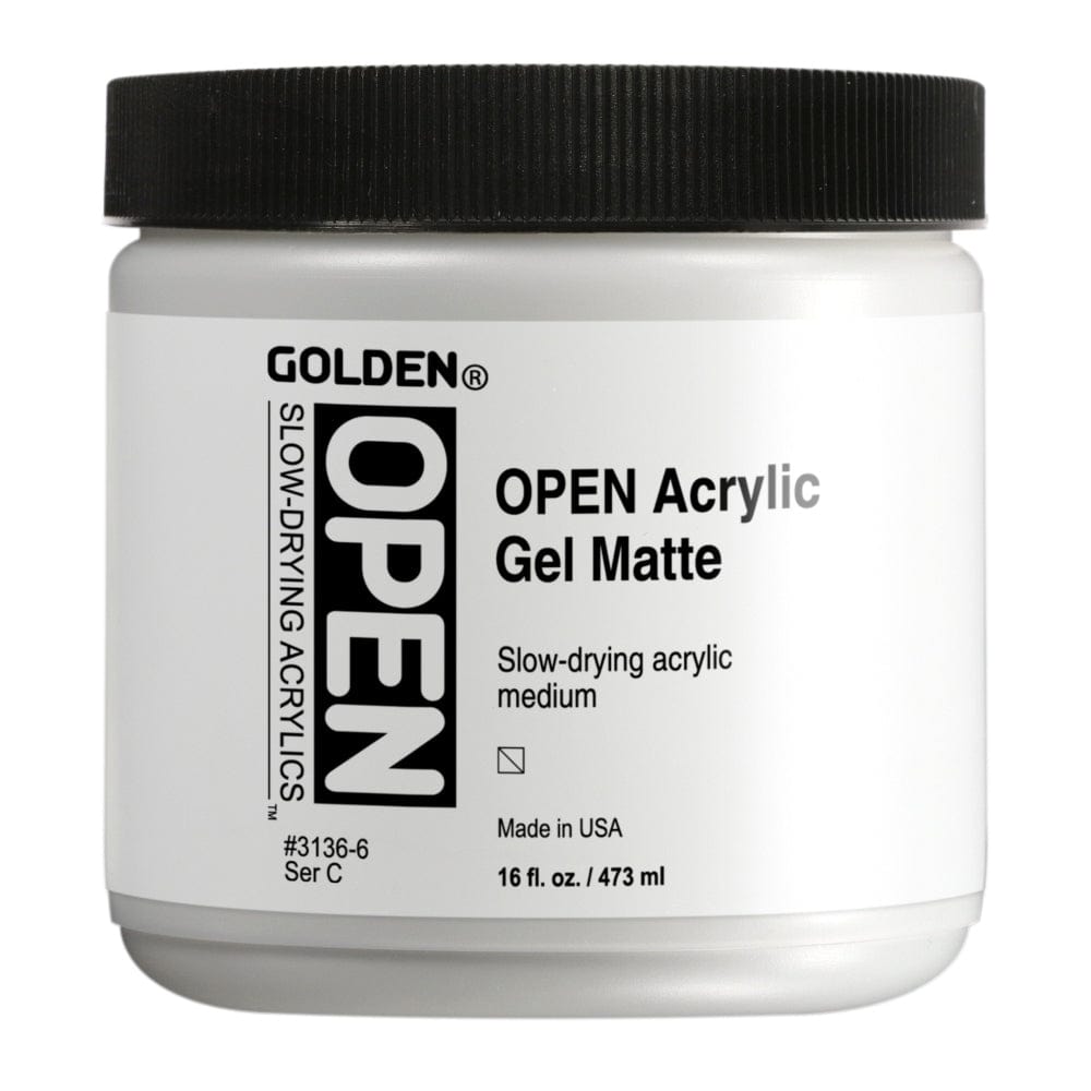 GOLDEN MEDIUMS GOLDEN 473ml Golden OPEN Acrylic Gel (Matte)