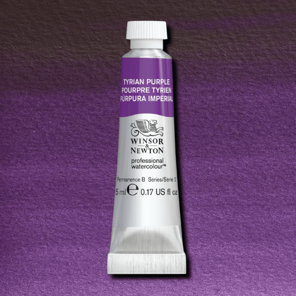 WINSOR & NEWTON WATERCOLOURS 5ML WINSOR & NEWTON WATERCOLOURS Tyrian Purple Winsor & Newton Watercolours 5ml
