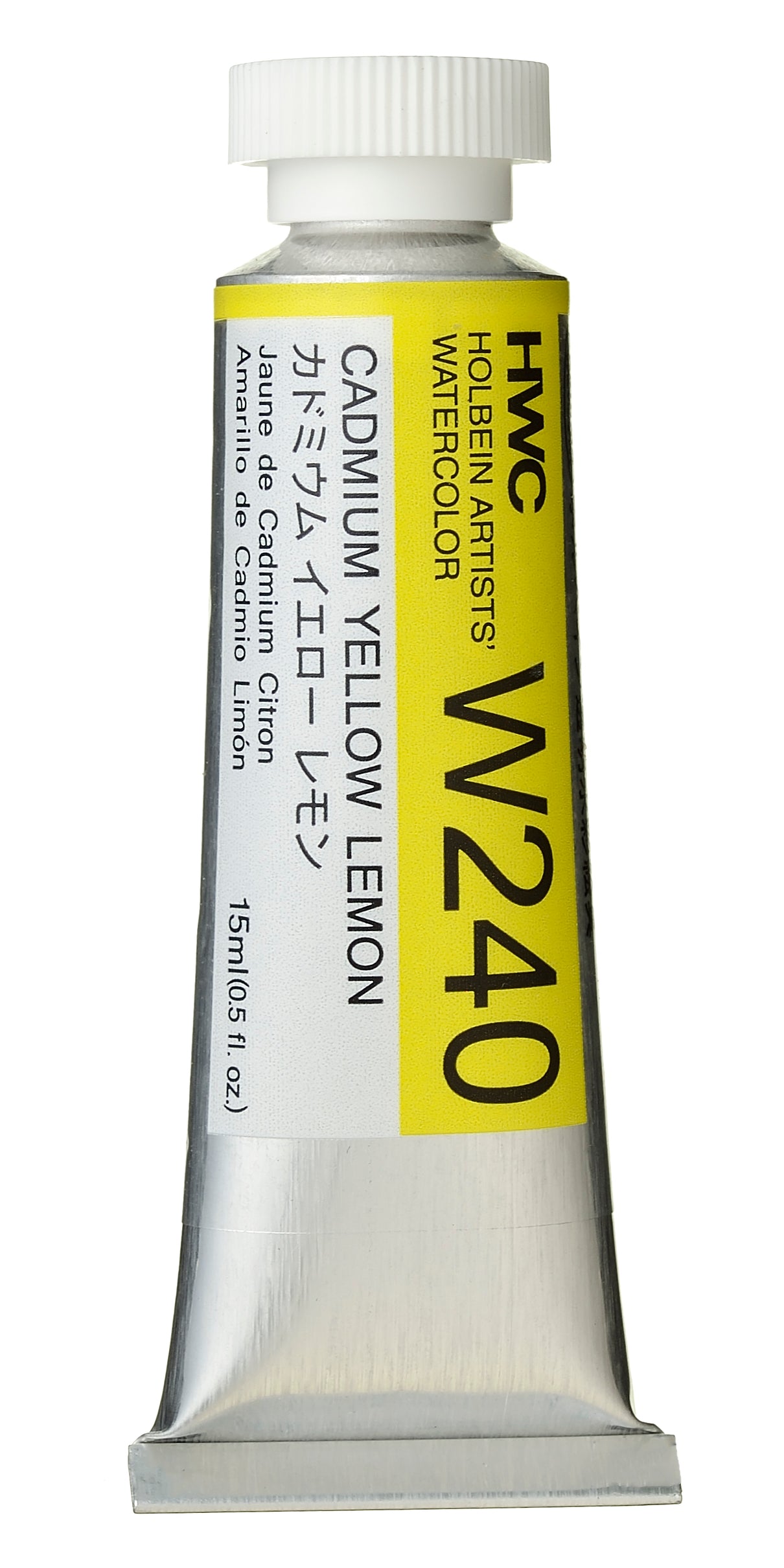 Holbein Watercolour 15ml W240 Cadmium Yellow Lemon