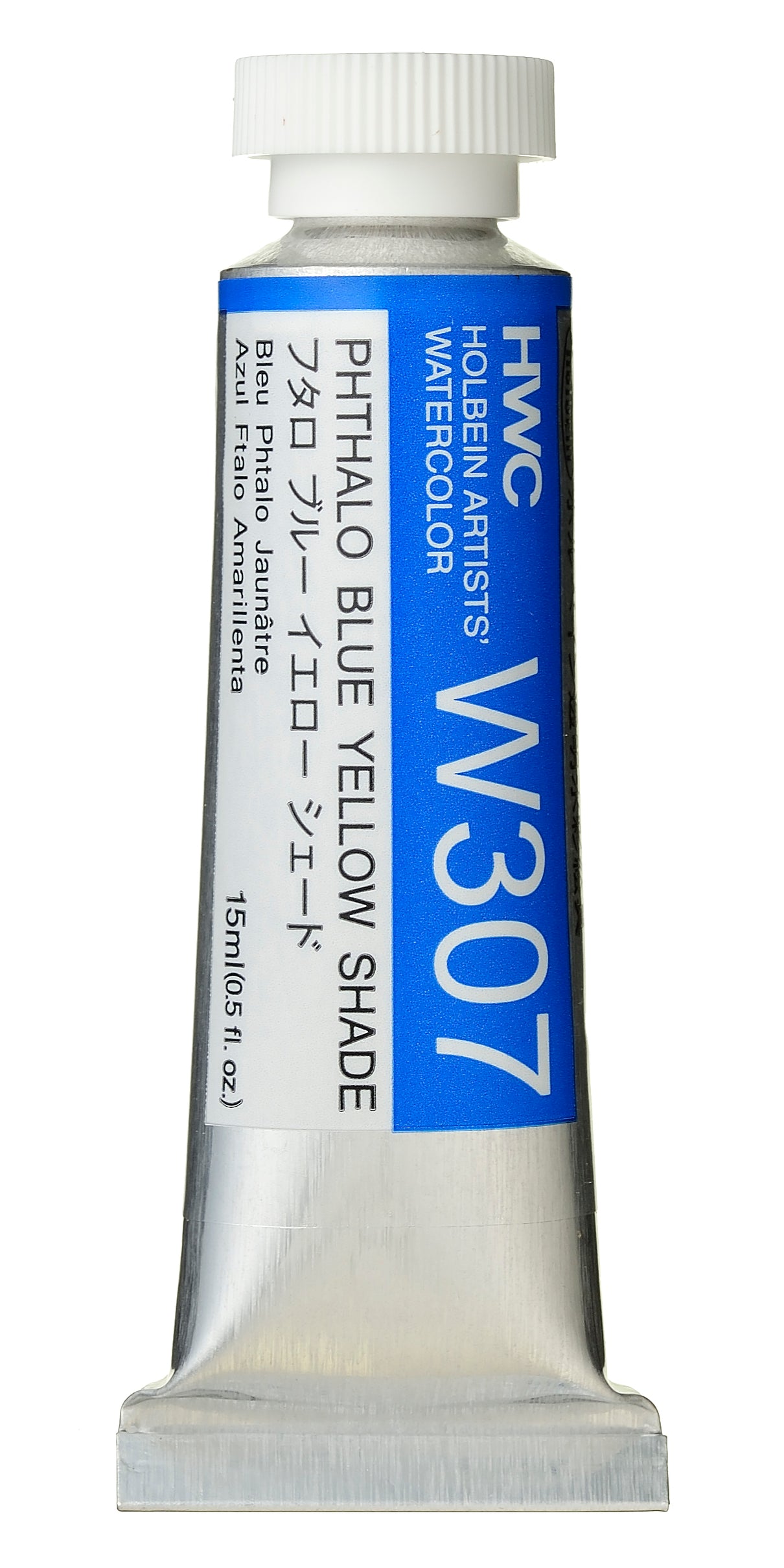 Holbein Watercolour 15ml W307 Phthalo Blue Yellow Shade