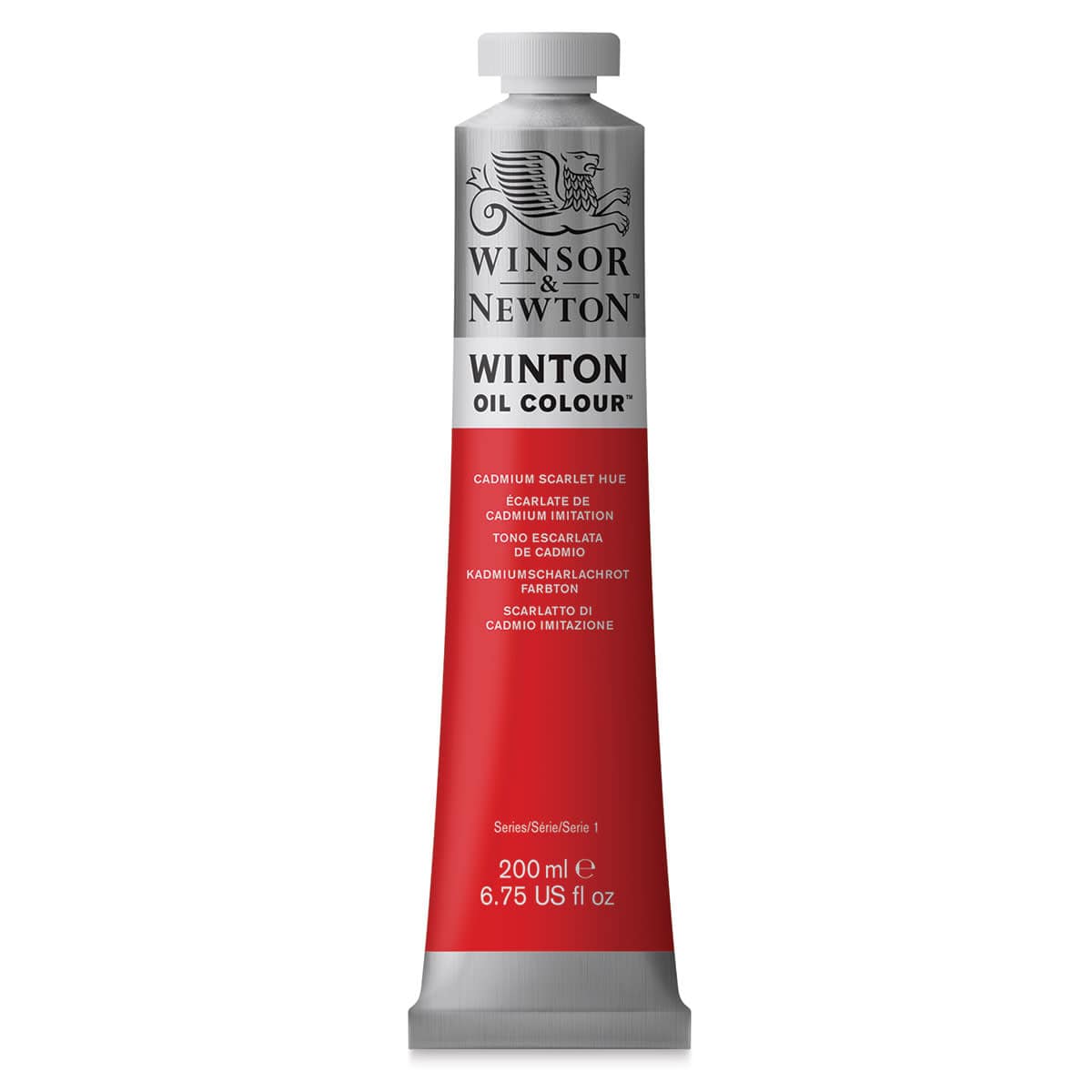 WINSOR & NEWTON WINTON WINSOR & NEWTON 200ml Winton Oils Cadmium Scarlet Hue 107