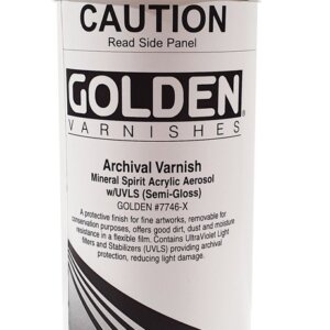 Golden Archival MSA Aerosol Spray Semi-Gloss Varnish is available in-store and online at The PaintBox, home to the widest range of traditional and progressive Art Supplies in Adelaide. At The PaintBox we source and stock quality Art Supplies which we import directly. This means that you have access to a greater variety and pay less. These are perfect for any artists from amateur to professional. It is also perfect for any budget size. Check out our loyalty rewards programme, which makes your artistic ambitions achievable. At these prices why not give these a go. Be sure to check out our other fabulous finds on our website and start saving today. Our knowledgeable staff at The PaintBox can guide you through our carefully selected ranges of Art Supplies for all applications. This is only a small selection of our stock. We sell many brands, weights, and textures, in-store only. Please call 08 8388 7776 to enquire. We offer art tuition too!